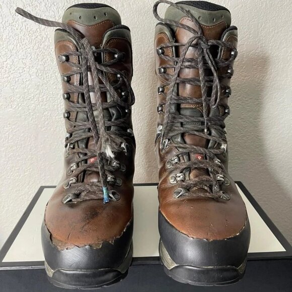 Lowa Hunter GTX Evo Extreme Hiking Hunting Boots Brown Leather Lace Up Mens 9 US - Picture 1 of 15
